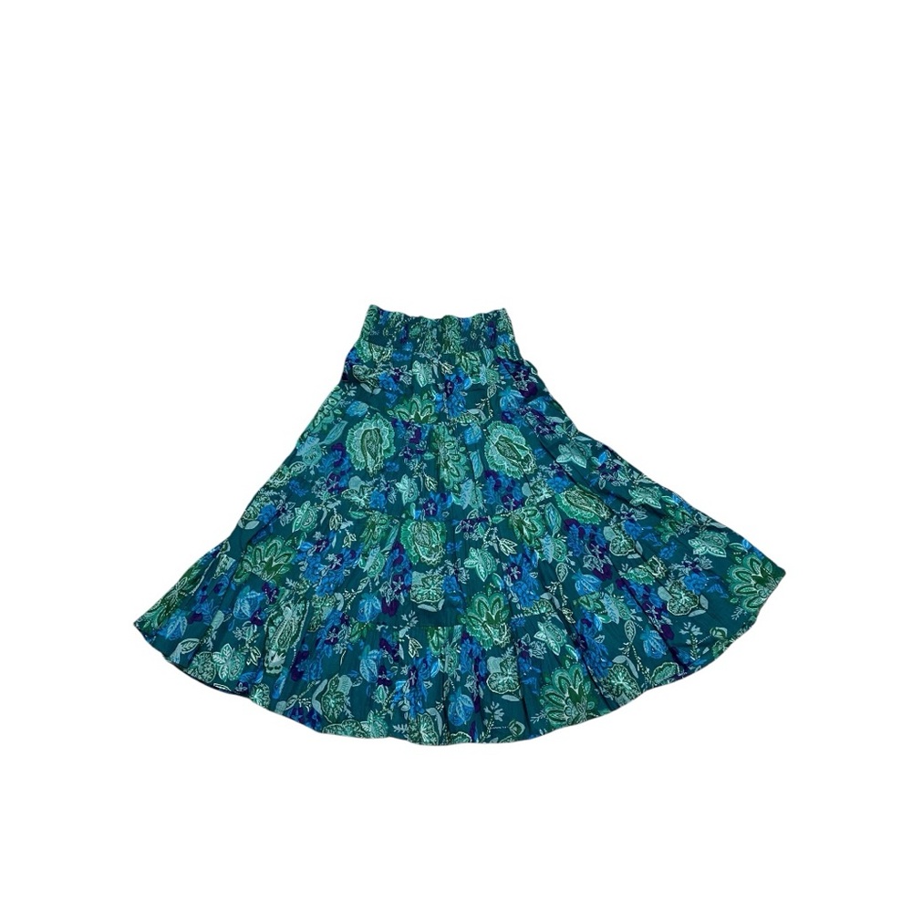 Mirror Image Floral 100% Cotton Ruffle Skirt Size S